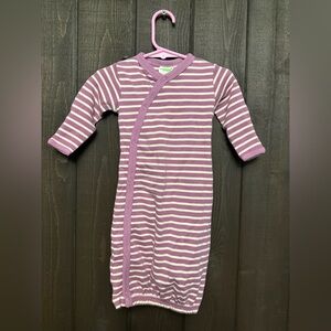 Parade Baby Sleep Sack Sz 0-3 Months Pink & White Stripes 100% Organic Cotton